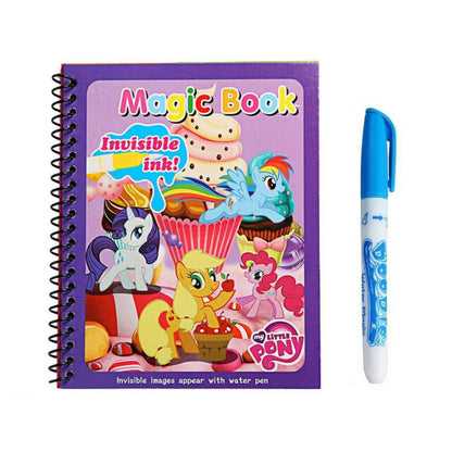Magic Water Book FREE Spidol Air - Buku Ajaib Belajar Mewarnai Edukasi Anak / Practice Drawing Repeated Use Latihan Motorik Menggambar Kreativitas Hadiah Kado Ulang Tahun Prasekolah Paud TK SD Bisa Dipakai Berkali-kali