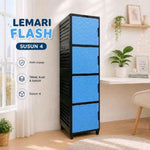 Lemari Flash 4 Susun KACA