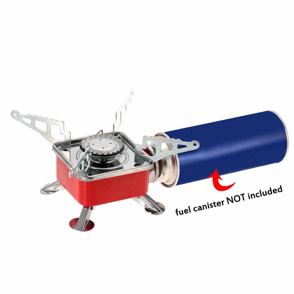 Kompor Camping Mini Gas Portable Bentuk Kotak Camping Hiking Stove Kompor Travelling Kecil