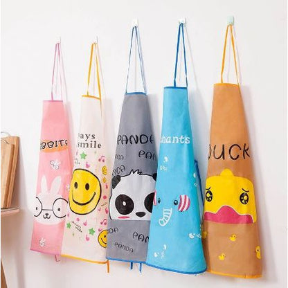 Celemek Apron Karakter Waterproof Anti Air Masak Dapur Anti Minyak Air Motif Hewan Lucu Cuci Piring