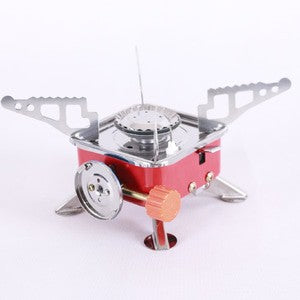 Kompor Camping Mini Gas Portable Bentuk Kotak Camping Hiking Stove Kompor Travelling Kecil