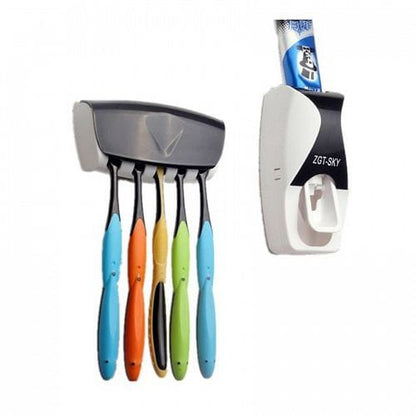 Dispenser Odol Model Baru / Rak Tempat Sikat Gigi Toothpaste Dispenser Automatic And Brush