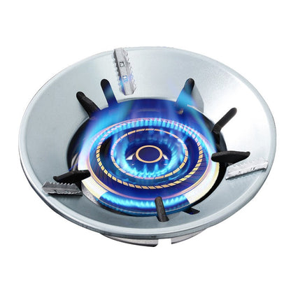 Alas Tatakan Kompor Gas / Cover Pelindung Aluminium Model Bulat / Windproof Gas Stove Cover Bracket Anti Slip / Dudukan Penutup Kompor Penahan Angin Tidak Licin