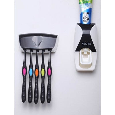 Dispenser Odol Model Baru / Rak Tempat Sikat Gigi Toothpaste Dispenser Automatic And Brush