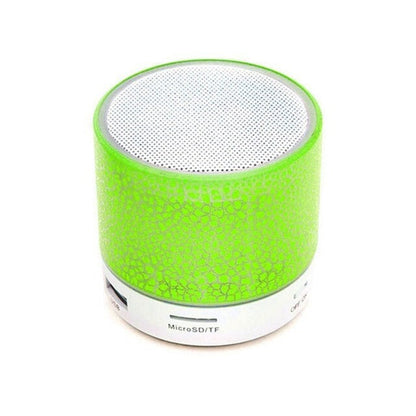 Speaker Bluetooth S10 CRECK Effect Motif Retak Mini S-10 Lampu LED Super Bass Corak Kaca Crack A2DP
