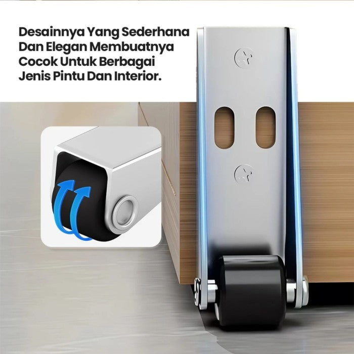 Roda Geser Pintu Yang Turun Untuk Mencegah Penurunan/ Roda Pendukung Bawah Pintu/ Roda Penopang Berat Pintu