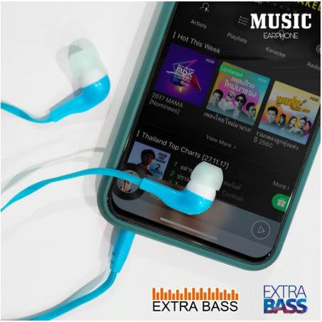 Headset Earphones Music Angel Handsfree Handfree Musik Stereo Super Bass - MOFAN ACCESSORIES