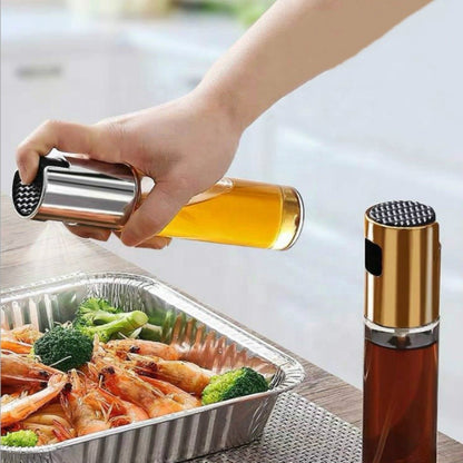 Botol Spray Minyak Kaca 100ml / Bottle Kecap Asin Dapur Semprot 100 ml / Olive Oil Sprayer Mist Stainless Steel Air Fryer BBQ / Wadah Tempat Minyak Goreng Wijen Parfum