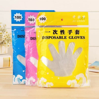 Sarung Tangan Plastik isi 70 PCS WARNA