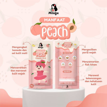Masker Bubuk Wajah Organik MILOFA 10Gr Original BPOM Face Mask Powder Vitamin C & E Mencerahkan dan Melembabkan Kulit Wajah , Mengatasi Jerawat Komedo Minyak Antioksidan dan Kolagen 100% Bahan Alami Tanpa Pengawet Kimia Charcoal Greentea Sachet