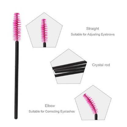 Sisir Kuas Maskara Spoolie Brush Mascara Wand Sikat Eyelash Extention Bulu Mata Alis Eyebrow Make Up