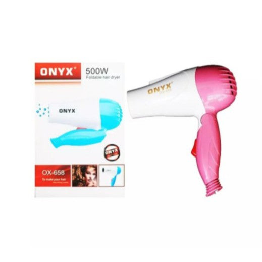 Hair Dryer Mini Lipat Alat Pengering Rambut NOVA N-658 Hairdryer Low Watt Murah Bagus Rekomen Salon