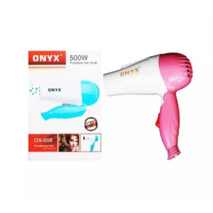 Hair Dryer Mini Lipat Alat Pengering Rambut NOVA N-658 Hairdryer Low Watt Murah Bagus Rekomen Salon
