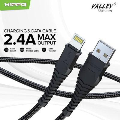 Kabel Hippo Nylon Valley 5 Lightning