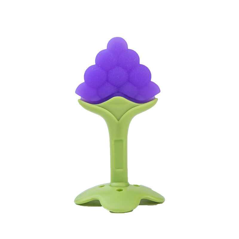 Teether Bayi Gigitan Bentuk Buah Bahan Silikon BPA FREE / Baby 3 Bulan Keatas 3m+ Fruit Mainan Pengunyah Penguatan Pertumbuhan Gigi Pijat Gusi Silicone Anak Balita Batita Melatih Genggam Persiapan Mpasi