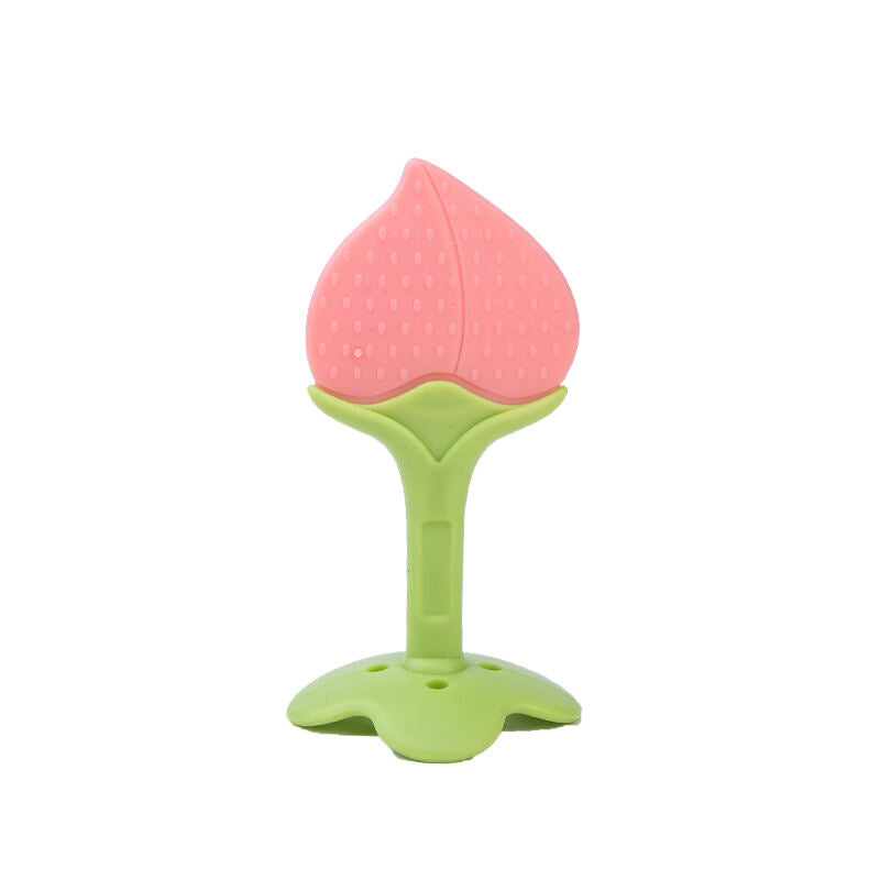 Teether Bayi Gigitan Bentuk Buah Bahan Silikon BPA FREE / Baby 3 Bulan Keatas 3m+ Fruit Mainan Pengunyah Penguatan Pertumbuhan Gigi Pijat Gusi Silicone Anak Balita Batita Melatih Genggam Persiapan Mpasi
