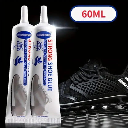 Lem Perekat Sepatu Baihere 60ml Super Kuat / Cairan Transparant Penambal Sol Sepatu Kets Sneakers Sendal Heels Tas Plastik Pakaian Kulit Kain Karet Rusak Jebol/ Lem Tambal Perbaikan Serbaguna Tahan Air Lama Shoe Glue Waterproof Transparan Terlaris