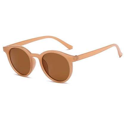 KACAMATA KOREA Anti Radiasi SunGlasses Hitam Kaca Mata Fashion Lensa Retro Bulat Pria Wanita Import