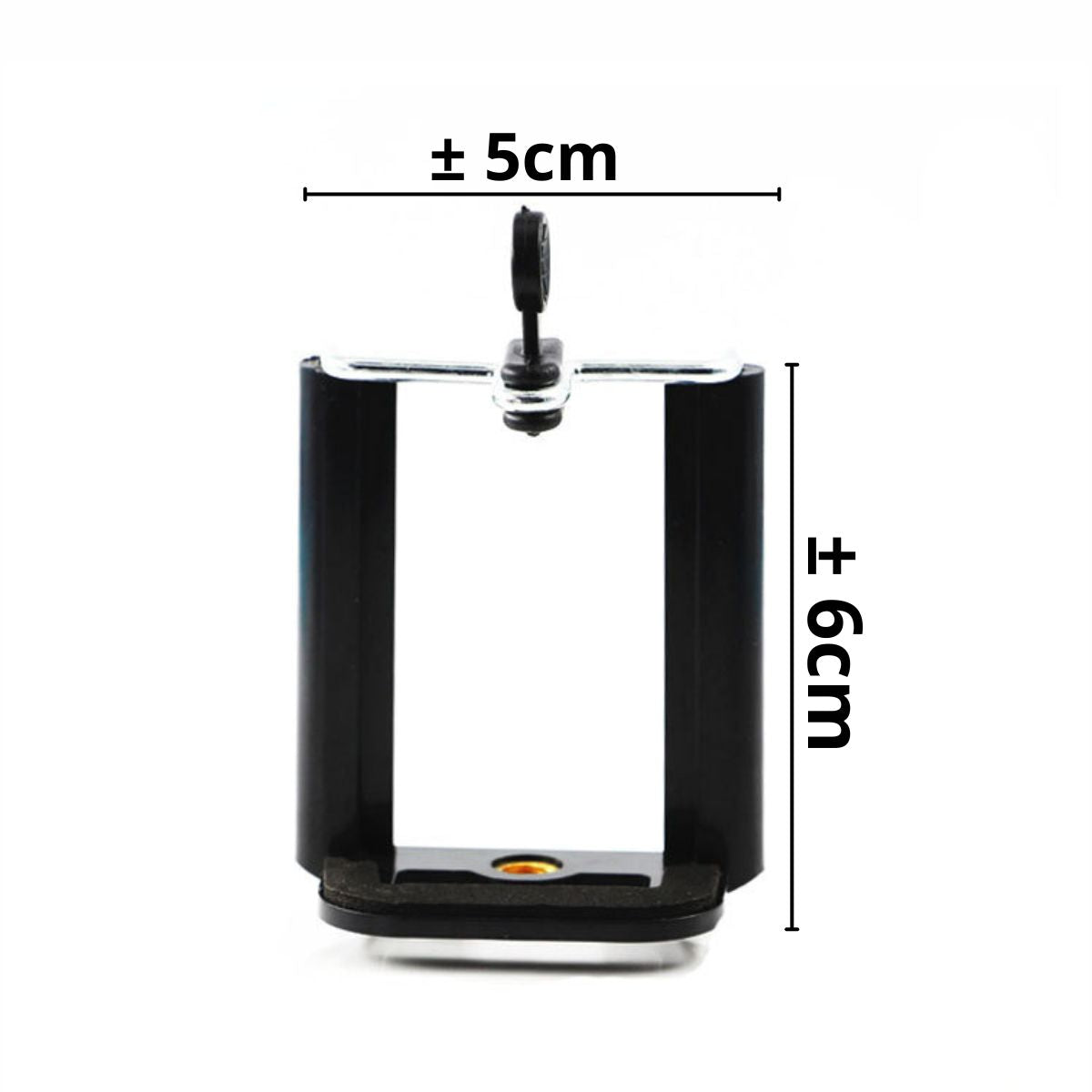 Holder U Tripod Fotografi / Clip Bracket Hp Putar 360° /Jepitan Dudukan Handphone Tarik Universal