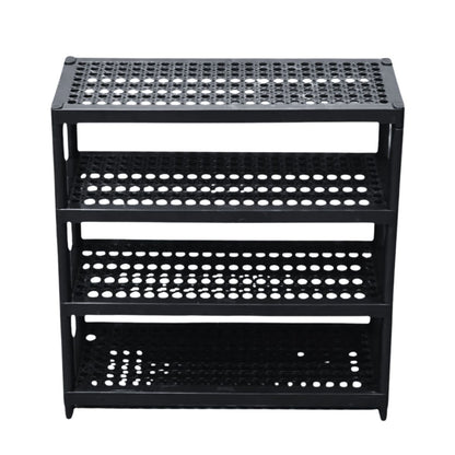 Rak Sepatu Petra 4 Susun / Shoes Rack Plastik Minimalis / Tempat Penyimpanan Sandal 2Tingkat Serbaguna