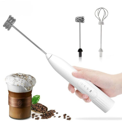 Hand Mixer Milk Froather 2in1 USB Charge Portabel Mini Elektrik Pengaduk Kopi