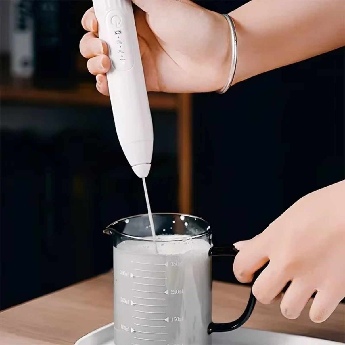 Hand Mixer Milk Froather 2in1 USB Charge Portabel Mini Elektrik Pengaduk Kopi