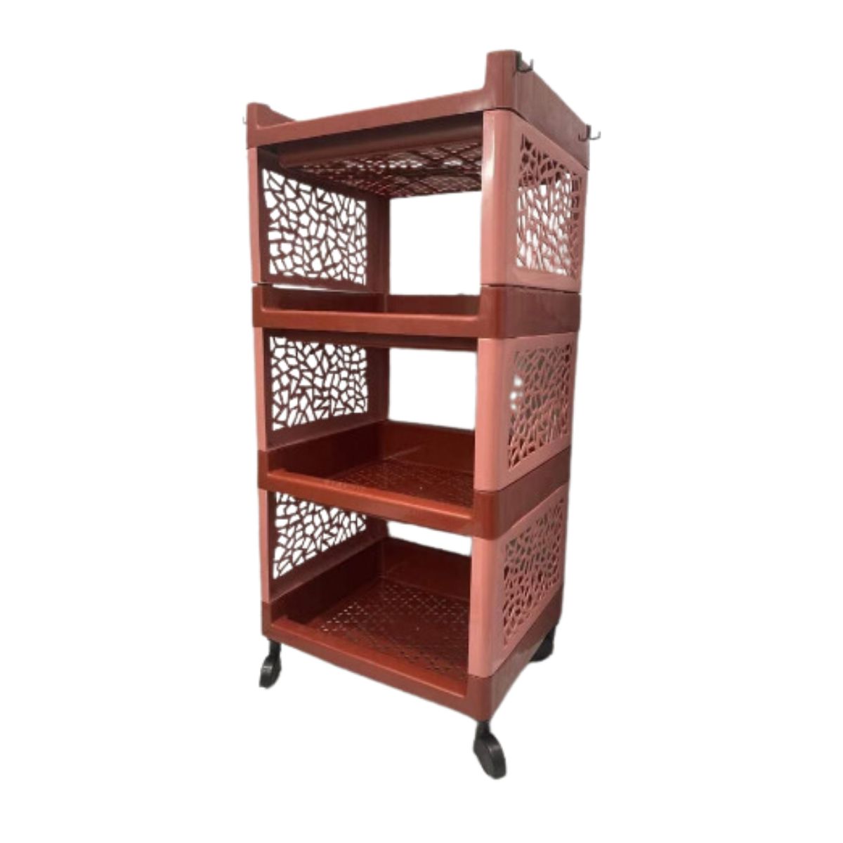 Rak 4 Susun Dengan Roda Plastik Yoyo / Tempat Penyimpanan Dapur Kamar Mandi Ruang tamu Serbaguna / Rak Apartement 4 Tingkat Layer / Storage Rack Minimalis Trolly Jalan Mini Makanan Snack Organizer