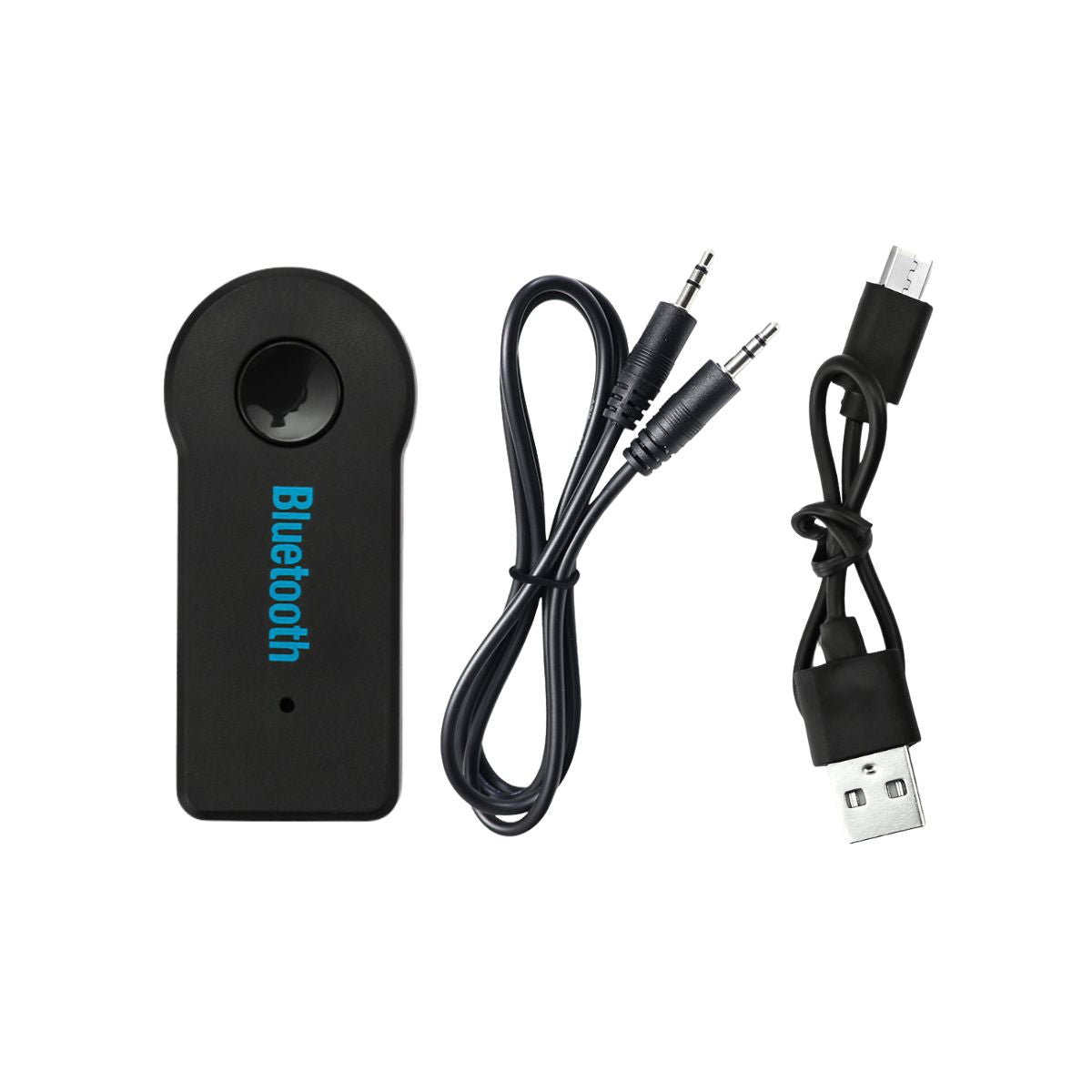 Bluetooth Audio Receiver / Music Wireless Handsfree Car Connector A2DP HP Speaker Alat Pemancar Jack