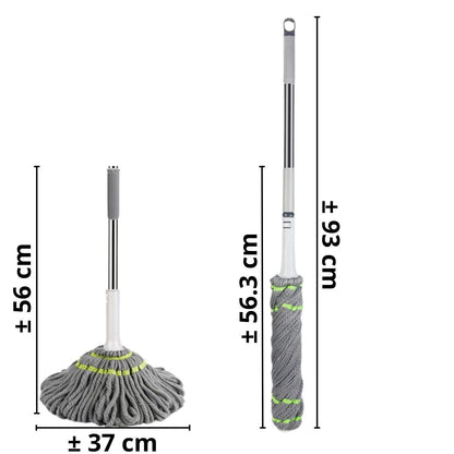 Alat Pel Lantai Peras Tarik Putar Otomatis / Twist Mop Microfiber Daya Serap Air Kuat Praktis Murah