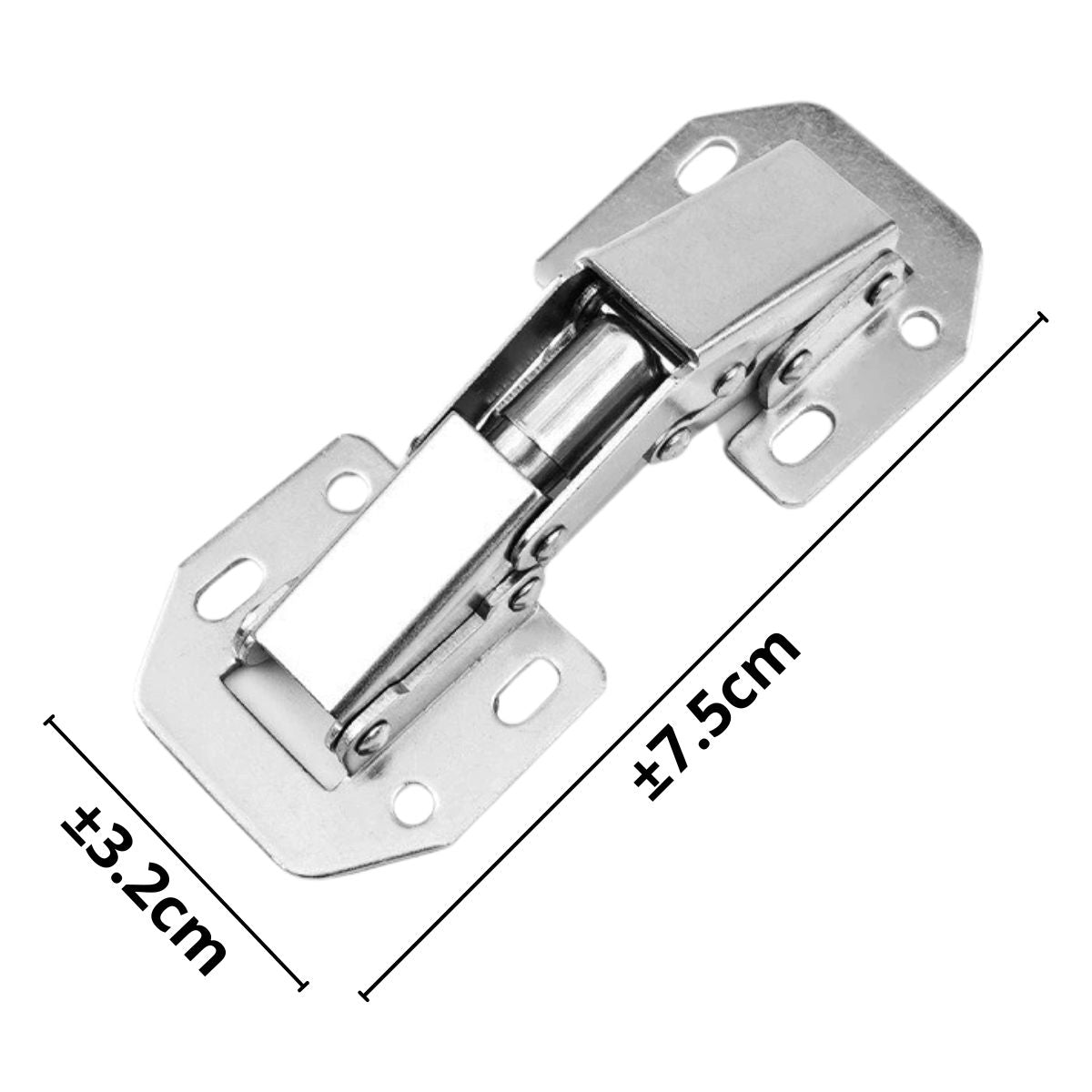 Engsel Kodok Pintu 3inch FREE 8 Baut / Plate Hinge Door Stainless Lemari Kabinet 90 Derajat Tahan Karat Termurah