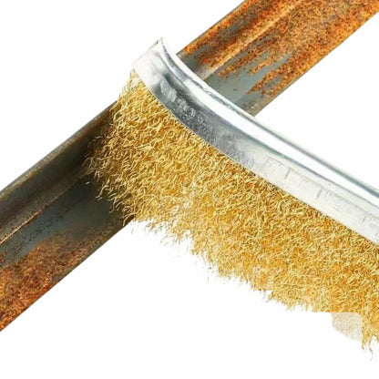 Sikat Kawat Baja Kuningan Gagang / Wire Brush / Alat Pembersih Karat Wastafel Kompor Multifungsi