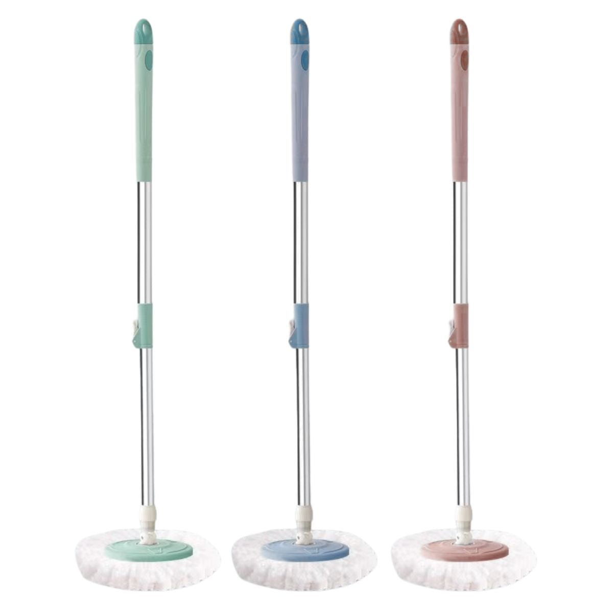 Alat Pel Lantai Ember 2in1Stainless / Spin MOP Pembersih Lantai / Pelan Putar Otomatis Praktis Serbaguna