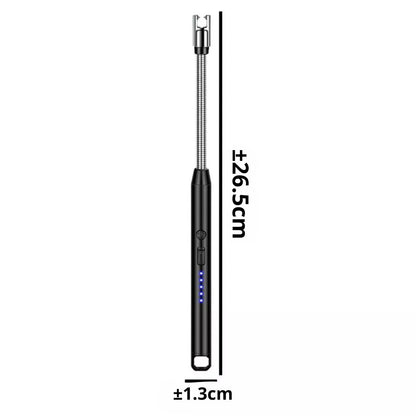 Pematik Korek Api Elektrik Torch / Tangkai Putar 360Â° Rechargeable USB Cable Windproof Electric Lighter / Alat Pemantik Kompor Lilin Oven Gas Kembang Api Unggun Camping Outdoor Ulang Tahun Birthday Candle Coil Aluminium Tahan Angin Portable Multifungsi