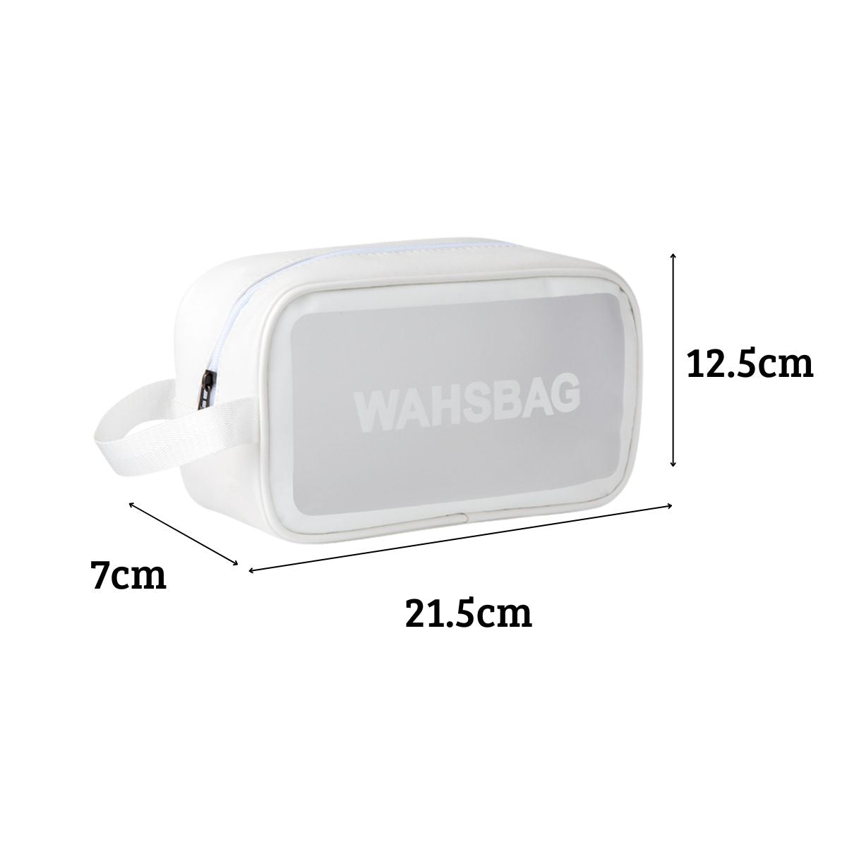 TAS WASHBAG WATERPROOF / Travel Bag Organizer Anti Air Tempat Kosmetik Alat Mandi Perlengkapan Make-up Peralatan Gadget Aksesoris Transparent Bening