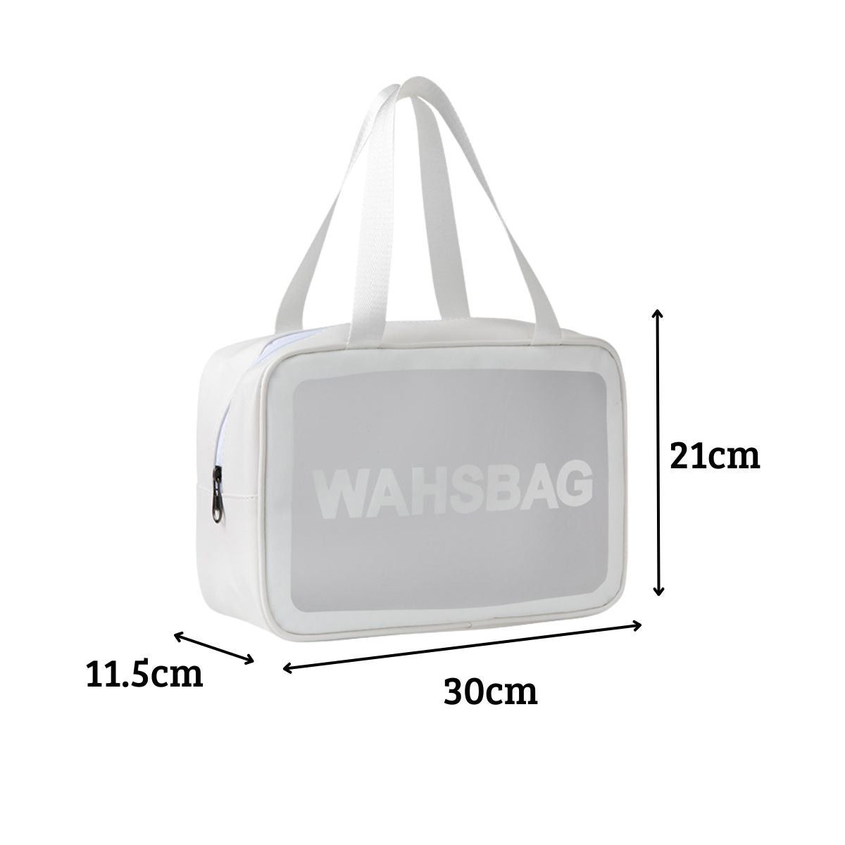 TAS WASHBAG WATERPROOF / Travel Bag Organizer Anti Air Tempat Kosmetik Alat Mandi Perlengkapan Make-up Peralatan Gadget Aksesoris Transparent Bening