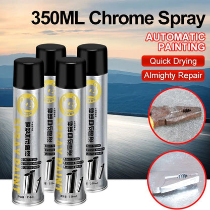 Cat Semprot Chrome 350ml/Spray Paint Krum Stainless Automotive Metallic/Pelindung Logam Anti Karat