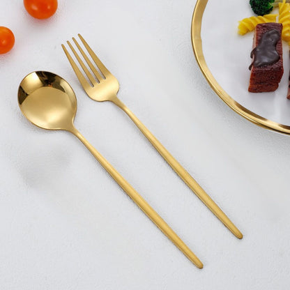 Sendok Garpu Korea Sujeo / Alat Makan Korean Panjang Spoon Fork Gagang Panjang Bahan Tebal Cutlery Stainless Steel Anti Karat Peralatan Makan Traveling Unik Premium Berkualitas Kualitas Bagus
