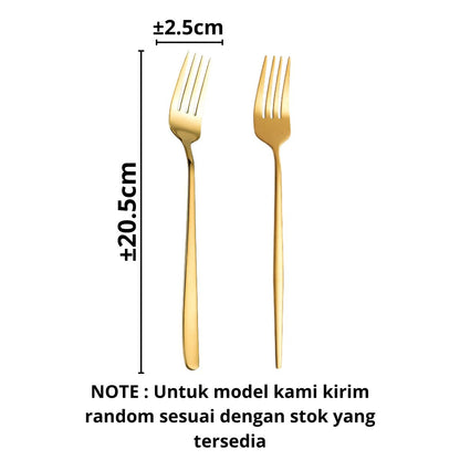Sendok Garpu Korea Sujeo / Alat Makan Korean Panjang Spoon Fork Gagang Panjang Bahan Tebal Cutlery Stainless Steel Anti Karat Peralatan Makan Traveling Unik Premium Berkualitas Kualitas Bagus