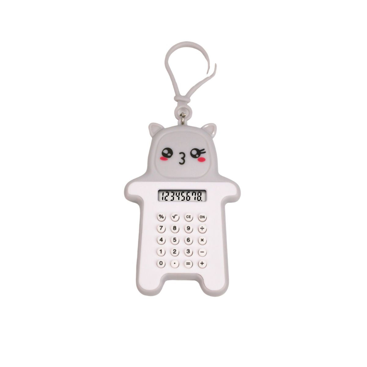 Calculator Mini Portable Motif Bear / Kalkulator 8 Digit Alat Hitung Pejumlahan Pengurangan Perkalian Pembagian Bentuk Gambar Beruang Lucu Tombol Karet Perlengkapan ATK Anak TK SD SMP Sekolah Kantor Kado Hadiah Ulang Tahun Souvenir Tambah Kurang Kali Bagi