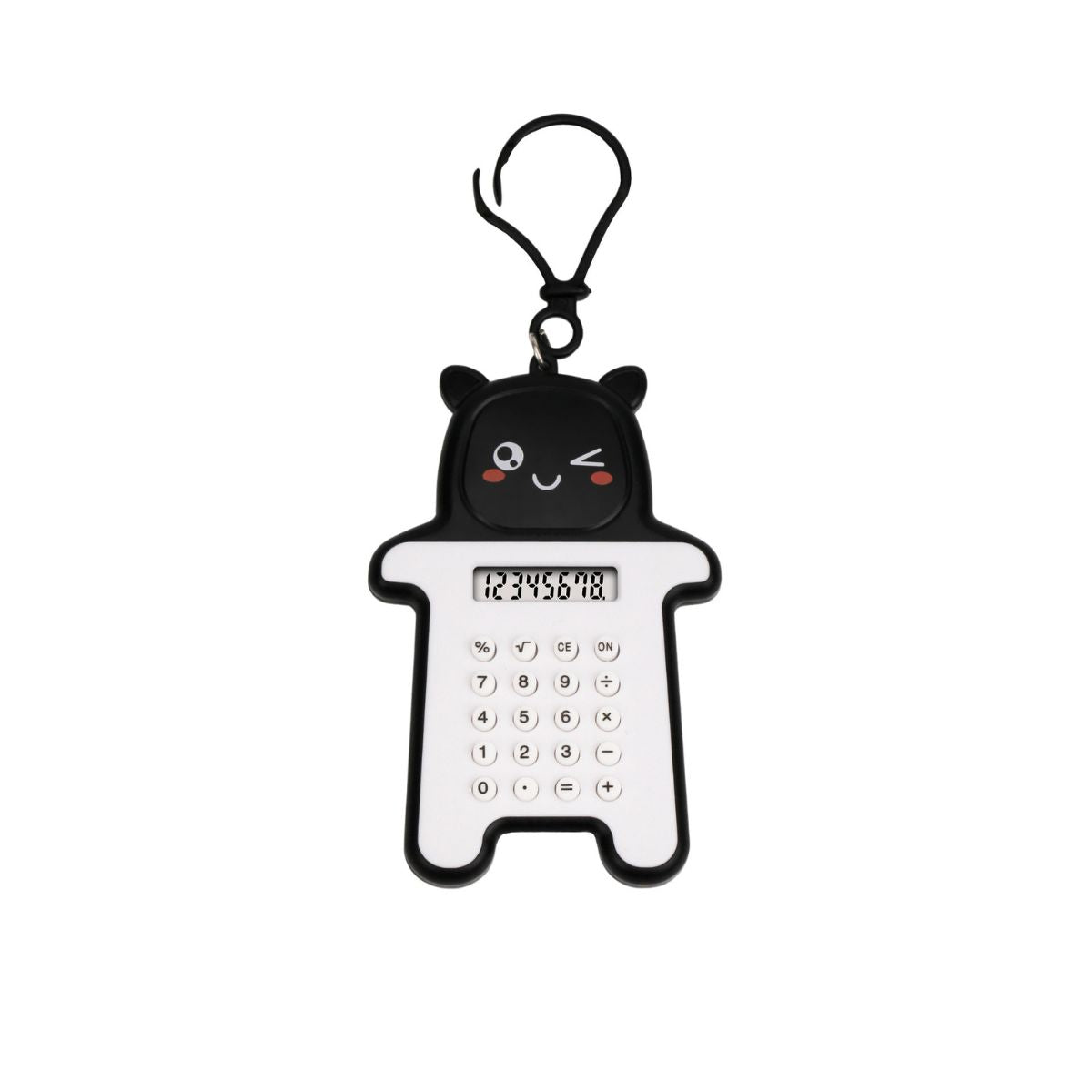 Calculator Mini Portable Motif Bear / Kalkulator 8 Digit Alat Hitung Pejumlahan Pengurangan Perkalian Pembagian Bentuk Gambar Beruang Lucu Tombol Karet Perlengkapan ATK Anak TK SD SMP Sekolah Kantor Kado Hadiah Ulang Tahun Souvenir Tambah Kurang Kali Bagi