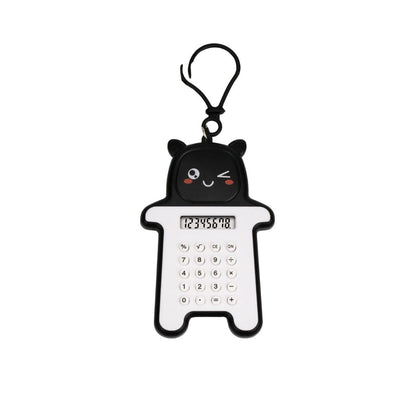 Calculator Mini Portable Motif Bear / Kalkulator 8 Digit Alat Hitung Pejumlahan Pengurangan Perkalian Pembagian Bentuk Gambar Beruang Lucu Tombol Karet Perlengkapan ATK Anak TK SD SMP Sekolah Kantor Kado Hadiah Ulang Tahun Souvenir Tambah Kurang Kali Bagi