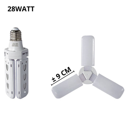 Lampu Bohlam Bentuk Kipas LED 30W 45W 3 Baling Fan Blade Bulb White 30 Watt 45 Watt Lamp Putih E27 Hemat Energi Listrik Unik
