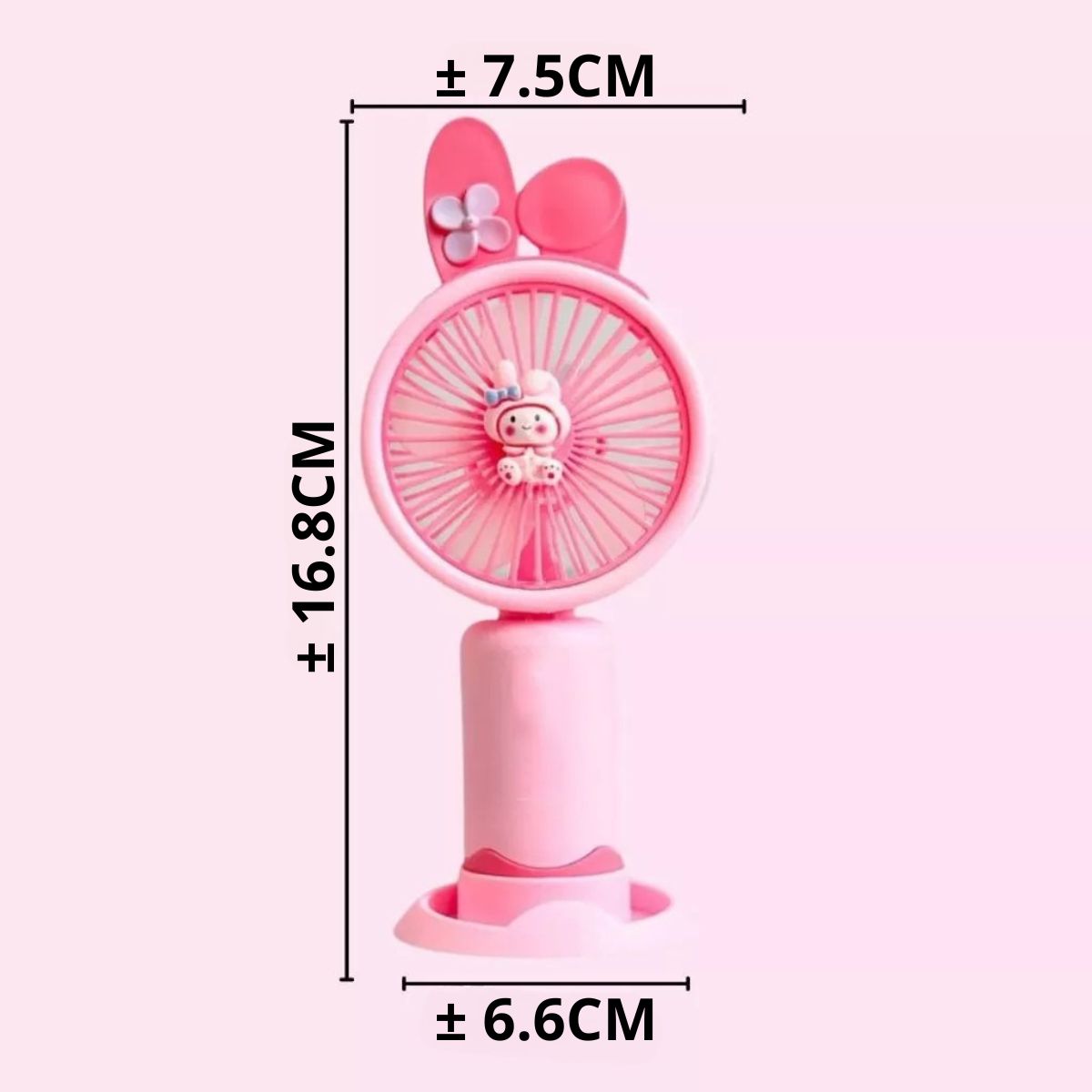 Kipas Angin Genggam Tangan Motif Sanrio + Stand Penyangga HP / Handy Mini Fan Portable Rechargeable Elektrik / Kipas Pendingin Karakter Lucu Travel Size Untuk Kantor Sekolah Travelling Outdoor Konser Piknik Pantai Jogging Jalan Luar Ruangan Serbaguna
