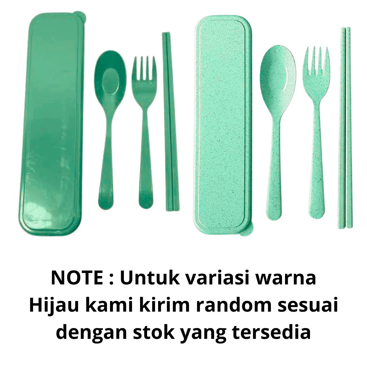 Alat Makan Sendok Sumpit Garpu Alat Makan Box Korea Travelling Set 3IN1 Bahan Plastik