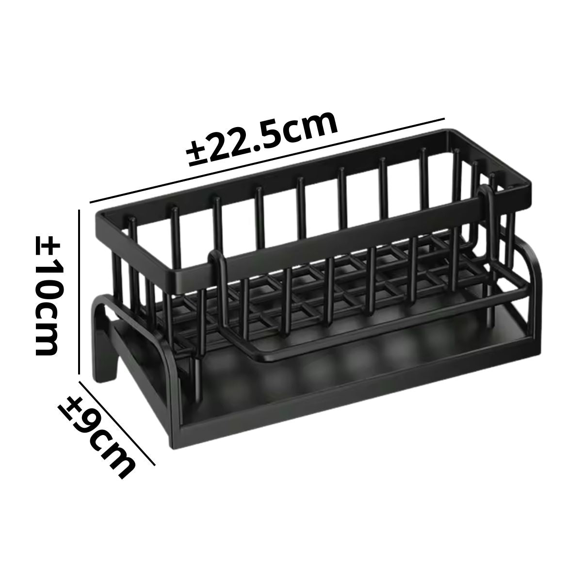 Rak Wastafel Sabun Cuci Piring | Sink Drain Rack Plastik Multifungsi | Tempat Pengering Spons Gantungan Lap Serbet Multifungsi