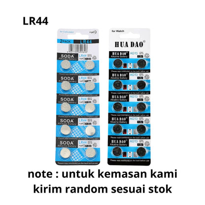 Baterai Kancing Soda LR41 LR44 / Batu Batre Untuk Jam Tangan Timbangan Kalkulator Mainan PDA / Battery Button Cell 1.5 Volt / Batere Koin Untuk Peralatan Elektronik Tahan Lama / Batrai 1.5v Serbaguna AG10 AG3