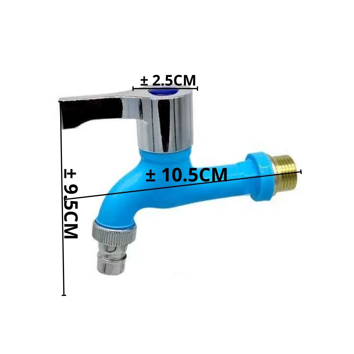 Kran Air Plastik Drat Kuningan 1/2 Inch Model Engkol Tap Water Faucet / Keran Tembok Untuk Kamar Mandi Mesin Cuci Wastafel Toilet Taman Multicolor Bahan Berkualitas Air PAM Sumur Tanah Pipa Dinding Mofan ACC Mofana Accessories Mofanaccessories Aksesoris