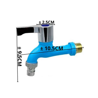 Kran Air Plastik Drat Kuningan 1/2 Inch Model Engkol Tap Water Faucet / Keran Tembok Untuk Kamar Mandi Mesin Cuci Wastafel Toilet Taman Multicolor Bahan Berkualitas Air PAM Sumur Tanah Pipa Dinding Mofan ACC Mofana Accessories Mofanaccessories Aksesoris