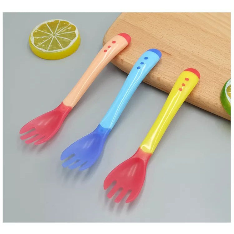 Garpu Bayi Silicon Warna