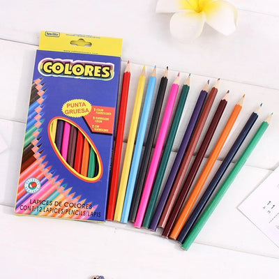 Pensil Warna Pendek COLORES (12pcs)